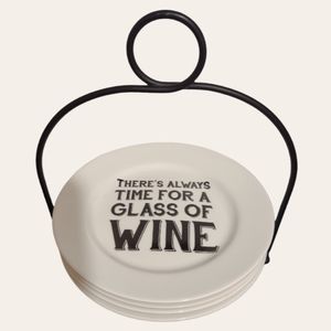 🎄Set of 4 Ciroa 6" Hors D'oeuvres (Horderves) Appetizer Plates on a Metal…